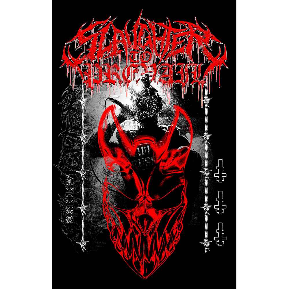 Slaughter To Prevail - Demolisher Textiel Poster - Zwart/Rood